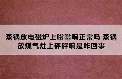 蒸锅放电磁炉上嗡嗡响正常吗 蒸锅放煤气灶上砰砰响是咋回事